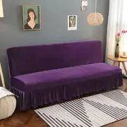 Elegant Flannel Skirted Sofa Cover - Complete Set (1)