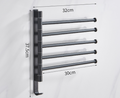 Rotatable Space Aluminum Towel Rack for Bathroom